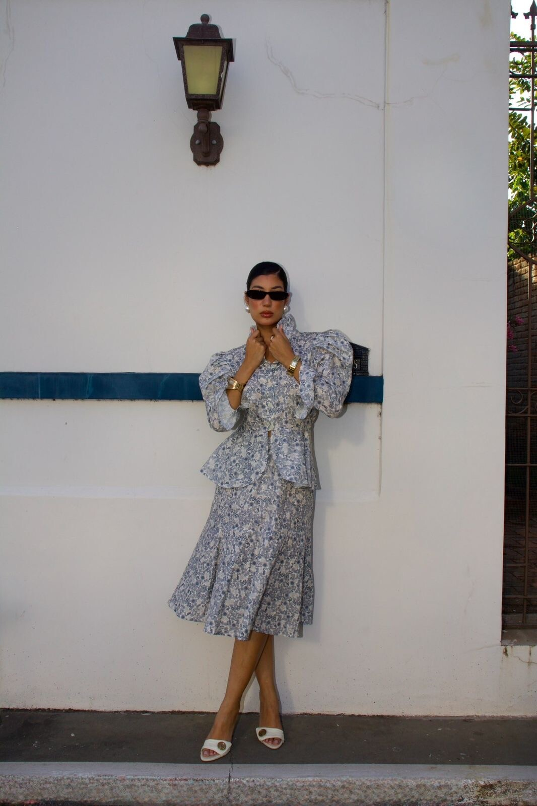 BLUSA PEPLUM TOILE DE JOUY